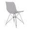 Armen Living Palmetto Contemporary Dining Chair in Gray Fabric with Black Metal Legs LCPLCHBLGR - alternate 6